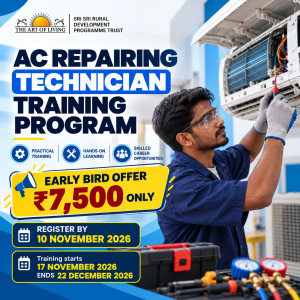 AC Repairing Technician Training 17 Nov to 22 Dec (Early Bird offer till 10th November)